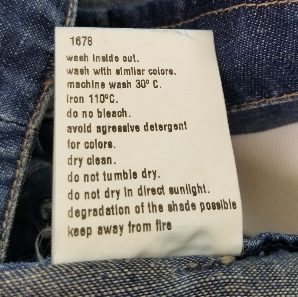RARE VTG Donaldson The Walt Disney Co. Denim Midi Length Denim Skirt Sz 6 /40 - Picture 9 of 12